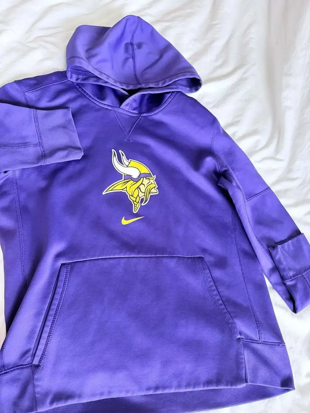Nike Minnesota Vikings NFL Dri-FIT Pullover Hoodie Purple youth xl